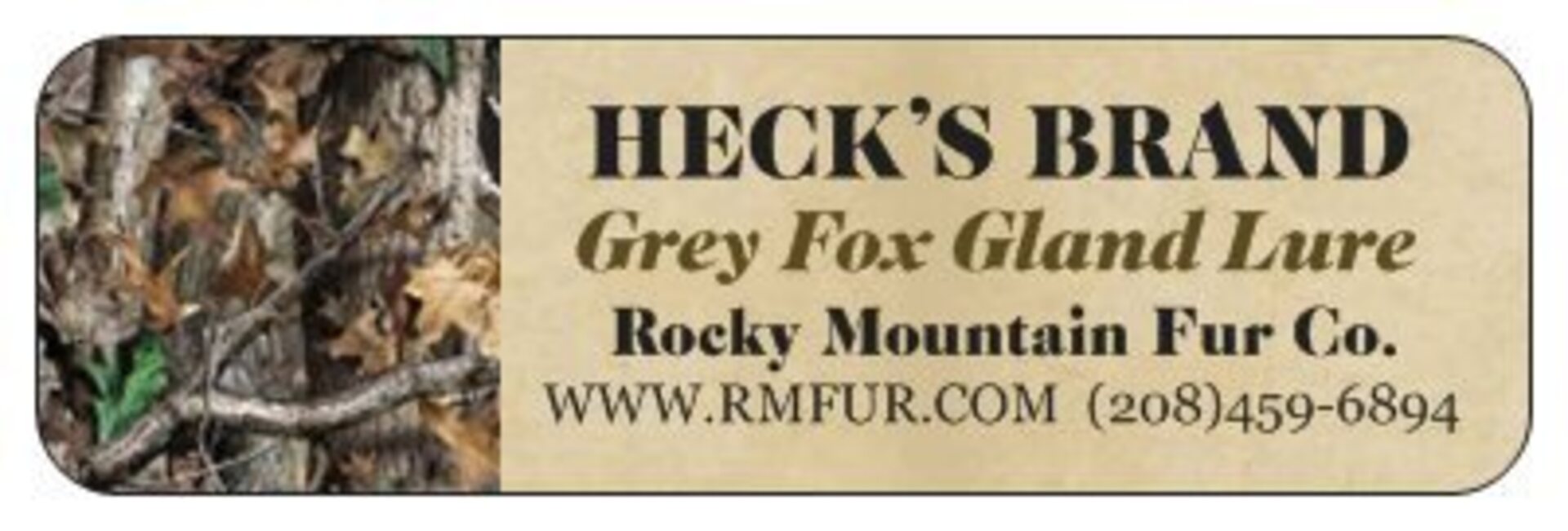 Heck's Grey Fox Gland Lure