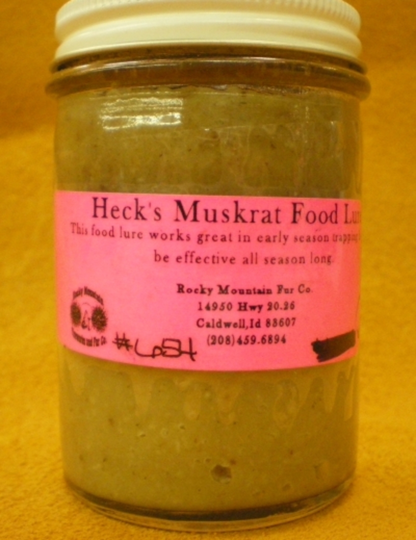 Heck's Muskrat Food Lure - Click Image to Close